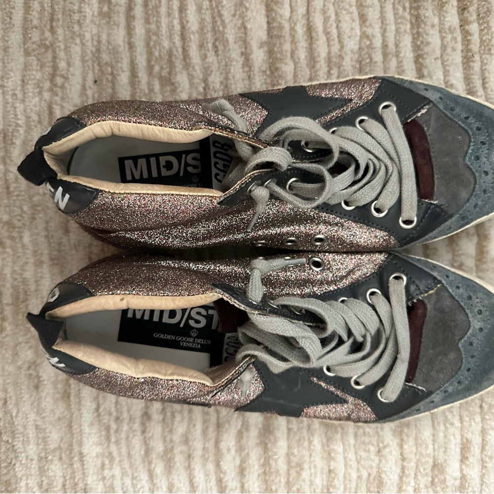 Midstar Vintage Sparkle Golden Goose Sneakers Size 37